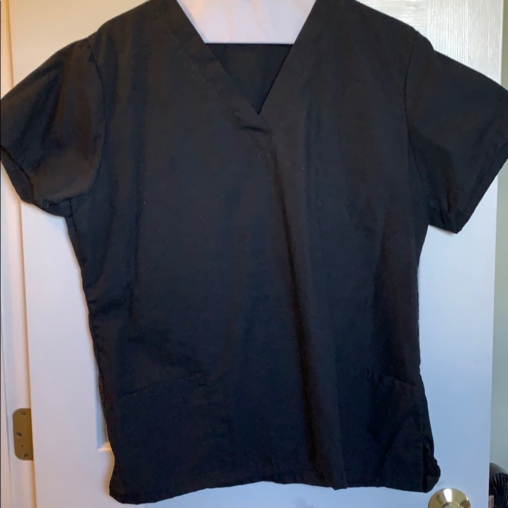 Worn Once Black Scrub Top